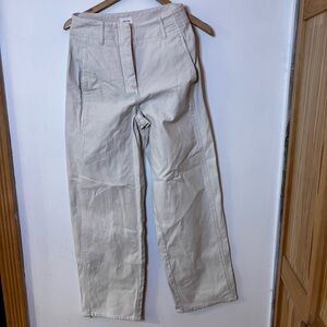 Aritzia Chino Relaxed Hi-Rise Barrel Pants sz 2